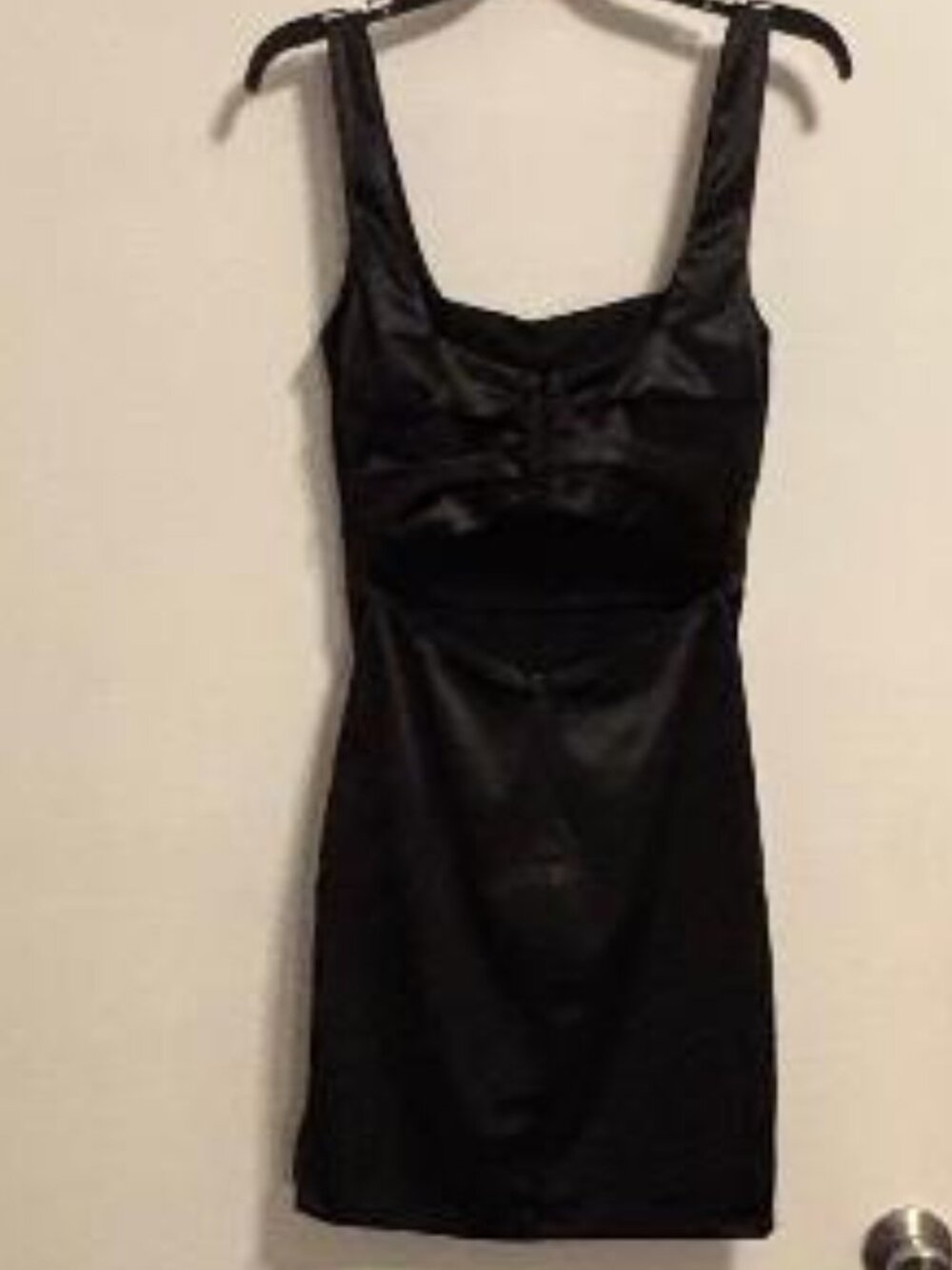 PRIVY Silky Black Women’s Mini Cocktail Party Dress